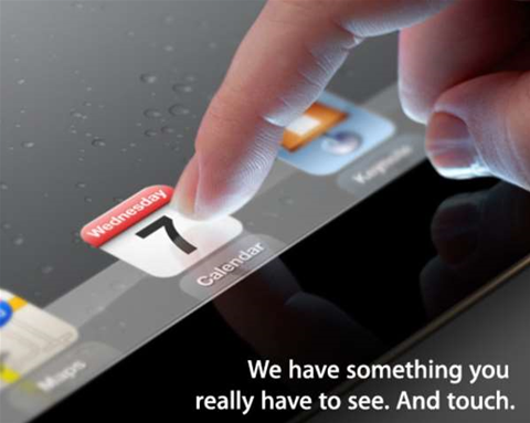 Apple confirms iPad 3 launch date