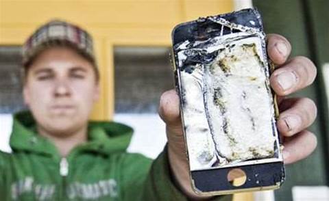 iPhone spontaneously combusts