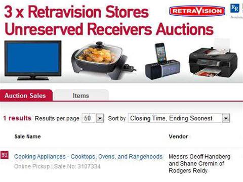 Scuttled Retravision stores offload stock