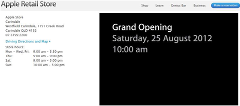 Apple to open new Brisbane store