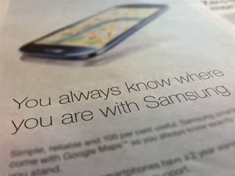 Samsung ad attacks Apple Maps