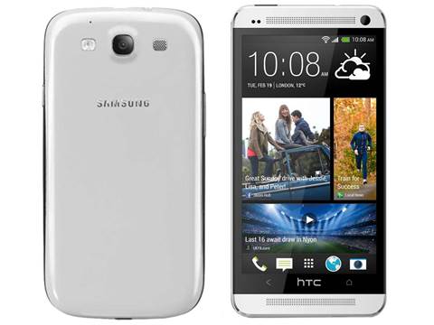 New Galaxy S4 faces off HTC One