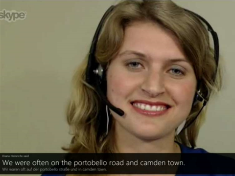 Microsoft demos Skype instant translator