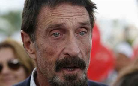 John McAfee makes suprise website launch at hacker conference