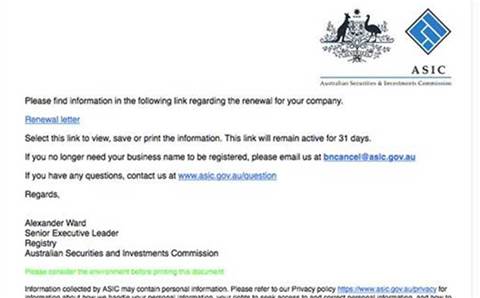 Fake Securities Investments Commission emails target business owners with malware - - CRN Australia