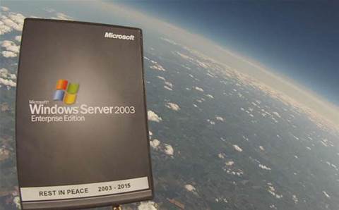 Microsoft reseller launches Windows 2003 into space