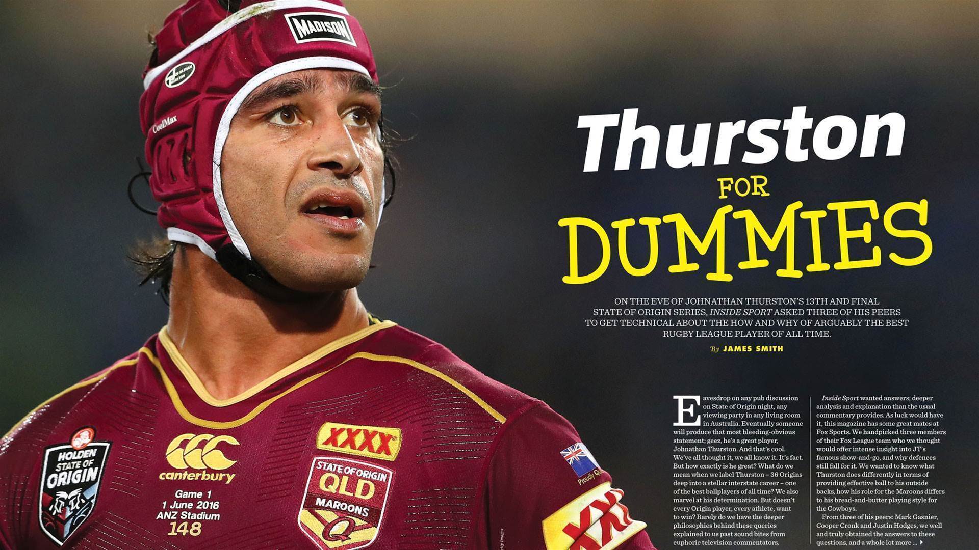 Cronk, Gasnier and Hodges analyse Thurston - League - Inside Sport