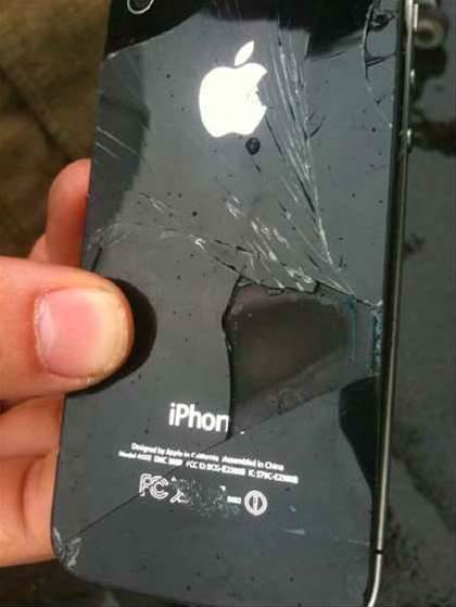 REX flight drama as 'iPhone' combusts