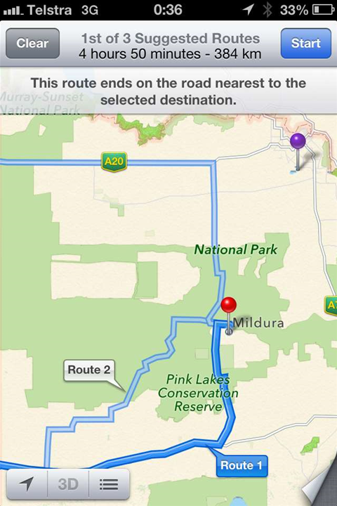 Apple Maps strands Australian drivers