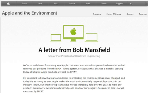 Apple turns green again