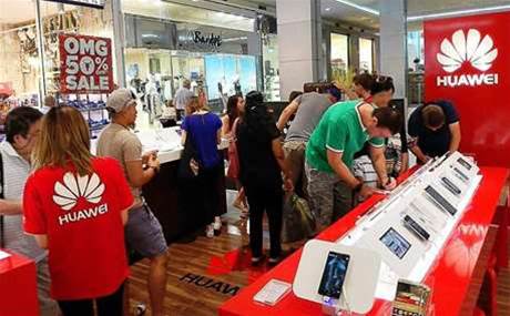 Huawei makes splash in Westfield shopping centres