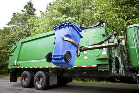 Perth man survives garbage truck dive for laptop