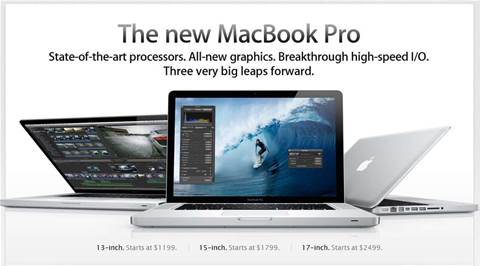 Apple tweaks MacBook Pro lineup