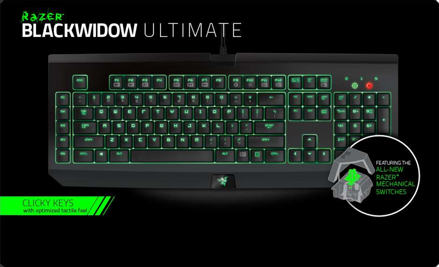 Razer launches new Black Widow keyboard, with Razerdeveloped switches