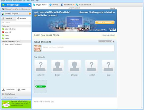 Skype now free ad-supported software