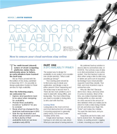 Designing for Availability in the cloud (2013)