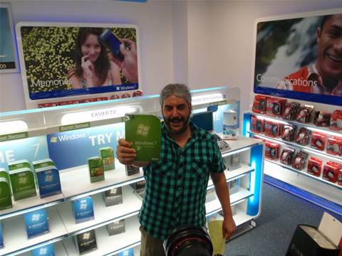 Photos: Harvey Norman customers snap up midnight Windows 7 copies
