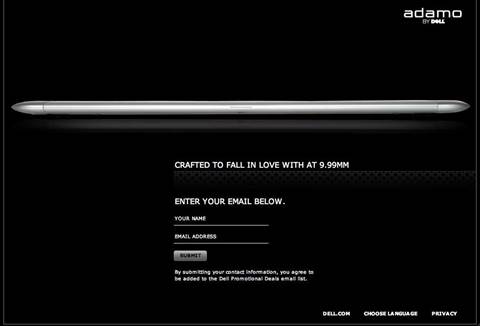 Dell puts out teaser on ultra-thin Adamo laptop