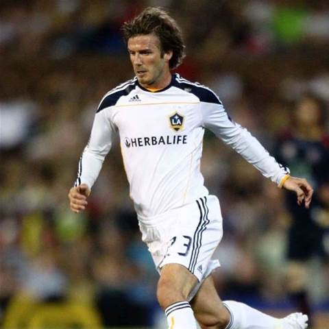 Goldenballs Beckham launches golden phone 