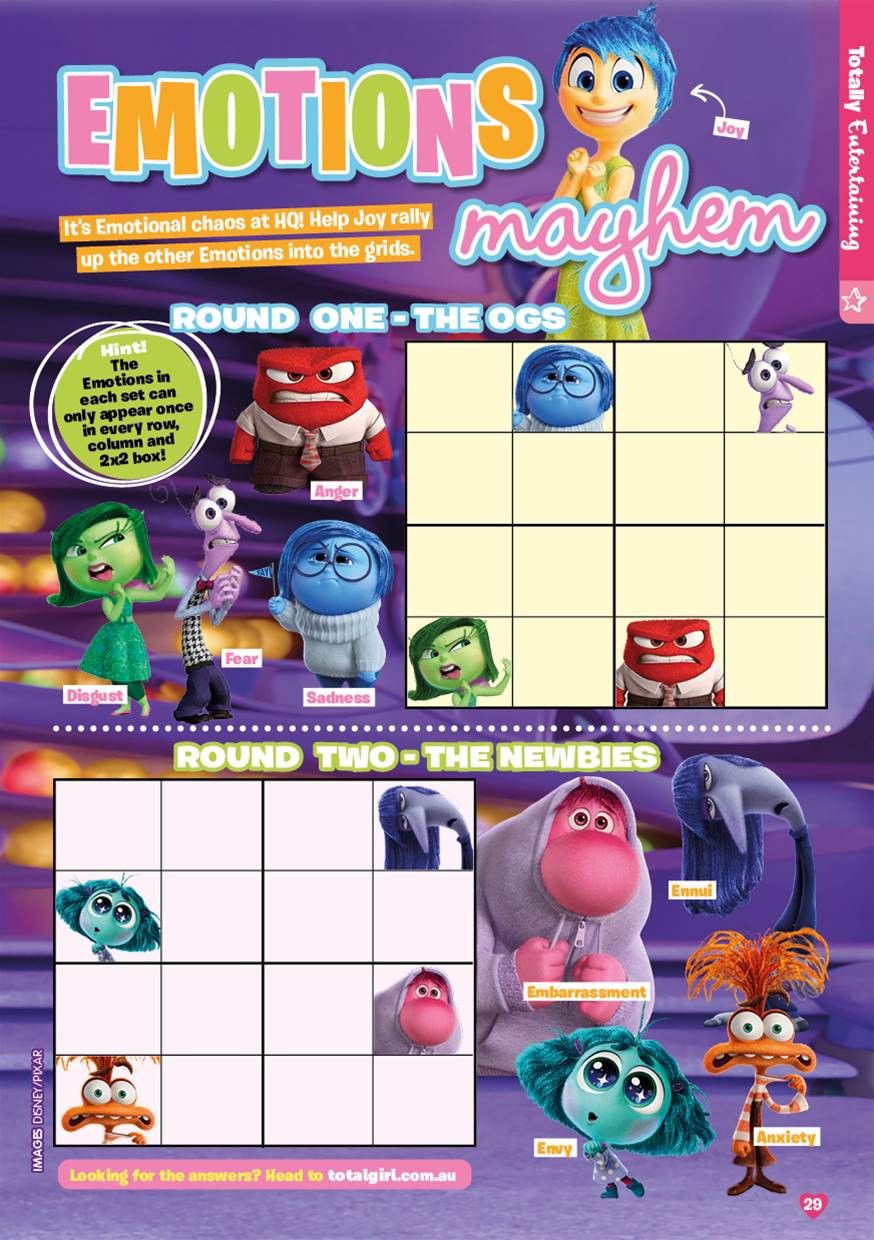 Inside Out 2 challenge: can you handle the Emotions mayhem? – Total Girl