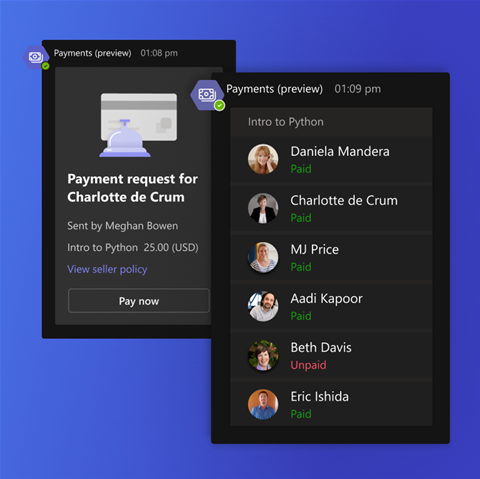 Businesses will be able to charge customers in Microsoft Teams