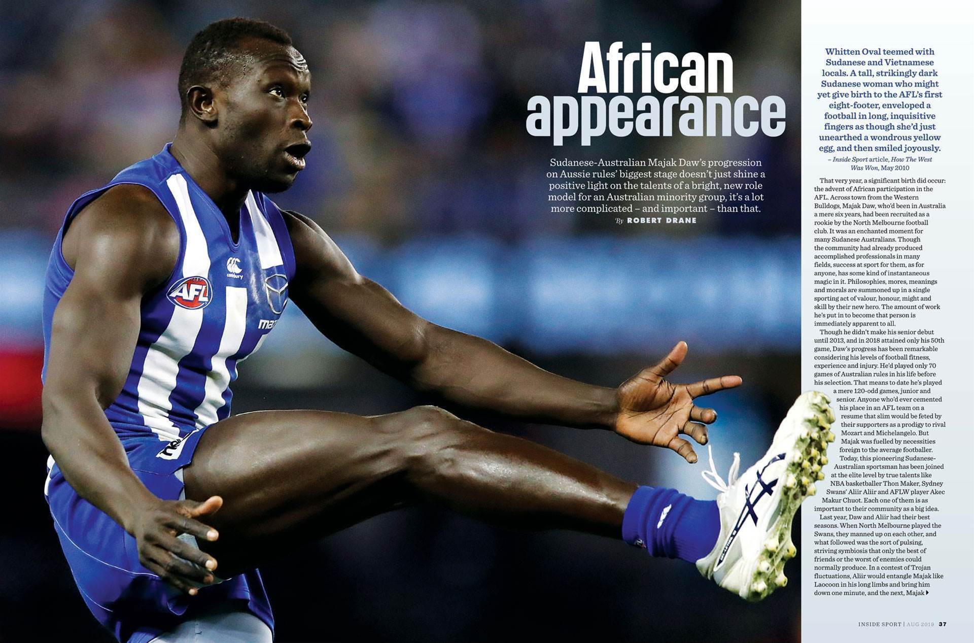 Majak Majak Me Sex - Majak cover story: sport's power to inspire change - AFL - Inside ...