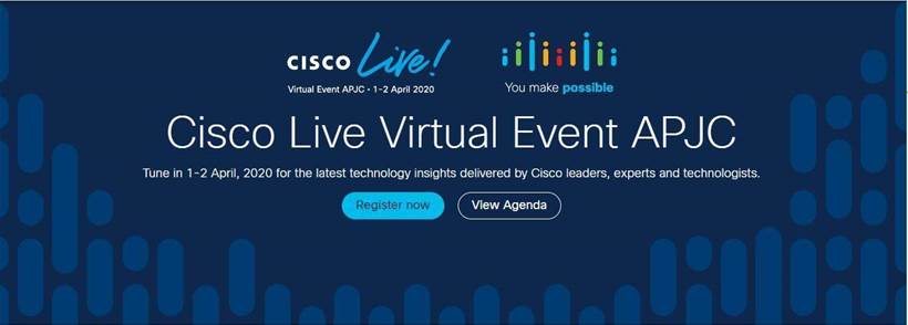 Cisco Live APJC will go ahead online next week