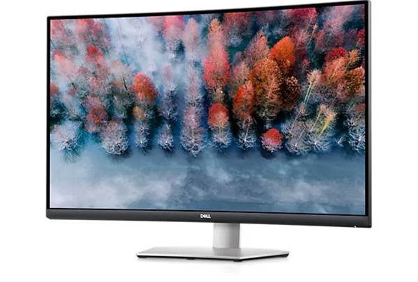 Dell 32 Inch Curved 4K UHD Computer Monitor - S3221QS