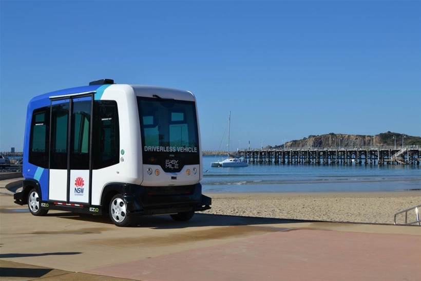 Driverless shuttle now taking passengers in Armidale CBD