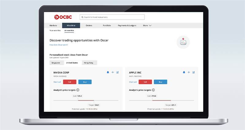 OCBC Securities launches AI stock picker for Singapore’s young investors
