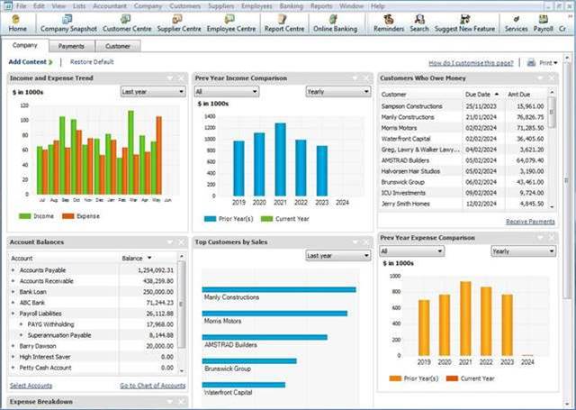 Reckon accounting: 5 products compared in a feature table - Software ...