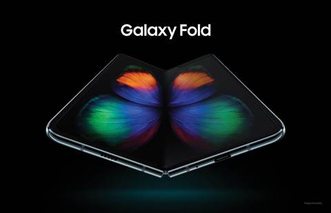 Samsung shows off new square-folding phone