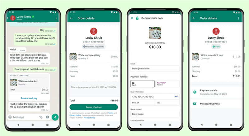 Singapore WhatsApp users can now pay businesses through chat messages