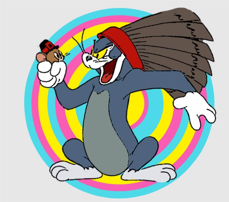 The real-life Tom & Jerry chase