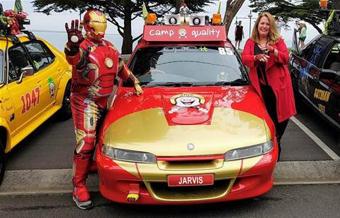 Canberra-based OPC IT's boss Brett Norton suits up as Iron Man for charity
