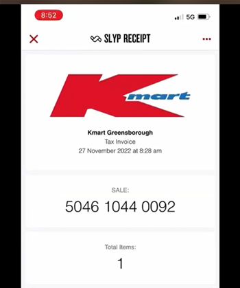 Kmart Australia starts offering Slyp digital receipts