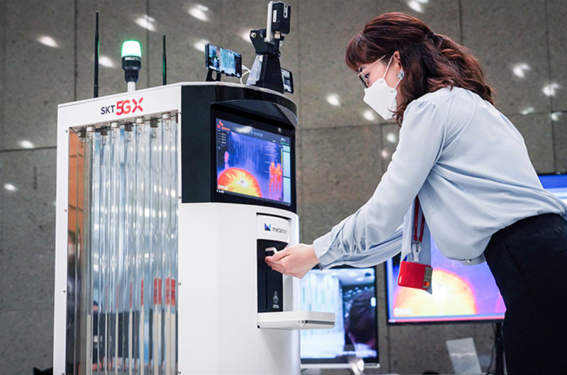 SK Telecom delivers world&#8217;s first 5G &#8216;virus-killing&#8217; and disinfection robot