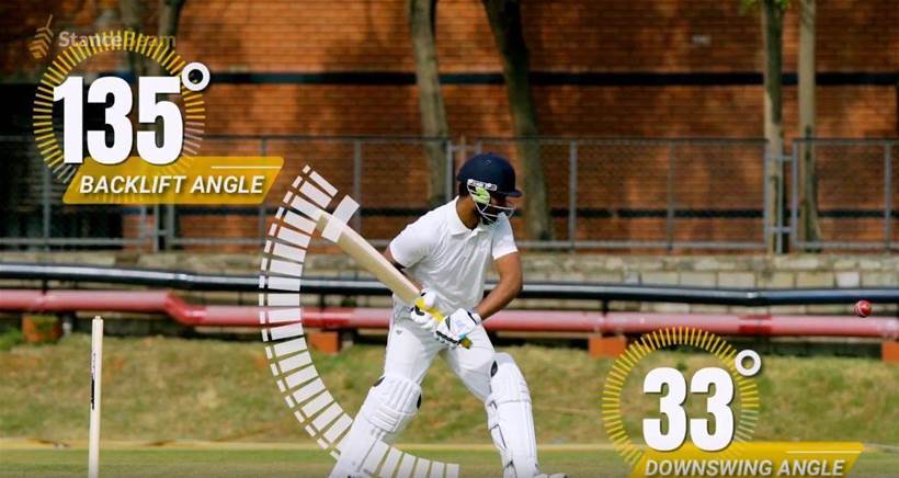 Cricket bat sensor whacks data for six