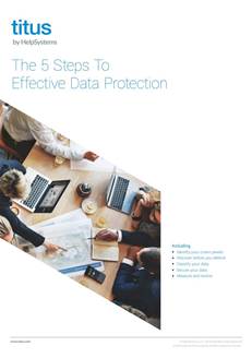 The 5 steps to effective data protection