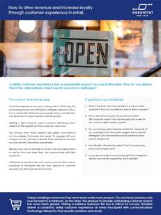 How to drive revenue and increase loyalty through customer experience in retail