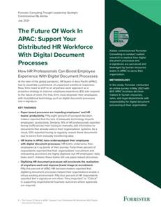 Future of work: Support your distributed HR workforce with digital document processes