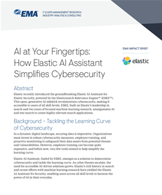 AI at your fingertips: How Elastic AI assistant simplifies cybersecurity