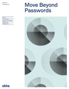Move beyond passwords