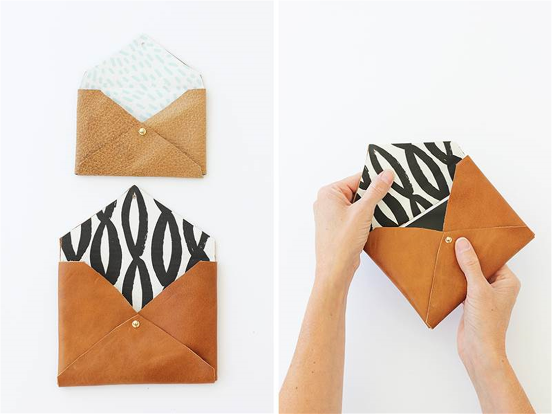 Leather Envelope Clutch FREE Pattern - MHS Blog