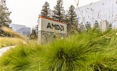 AMD ends first quarter down