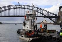 In pictures: TPG Telecom lays submarine cable across Sydney Harbour