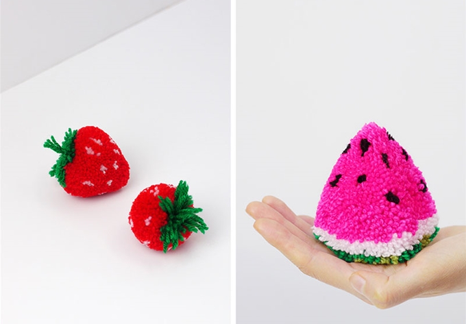 how make your own pom fruits • craft • frankie magazine • australian fashion magazine online
