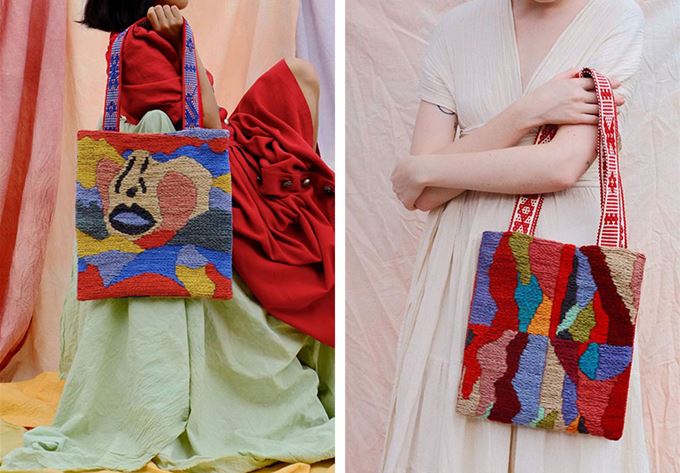camille auclair's tapestry tote bags • fashion • frankie magazine ...