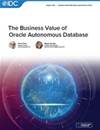 The business value of Oracle Autonomous Database