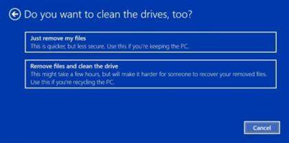 how to wipe a computer windows 8